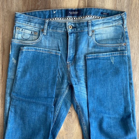 Scotch & Soda mens 33 x 32 distressed jeans - Picture 3 of 7